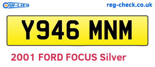 Y946MNM are the vehicle registration plates.