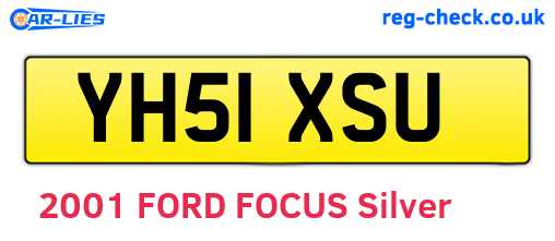YH51XSU are the vehicle registration plates.
