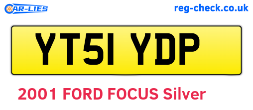 YT51YDP are the vehicle registration plates.