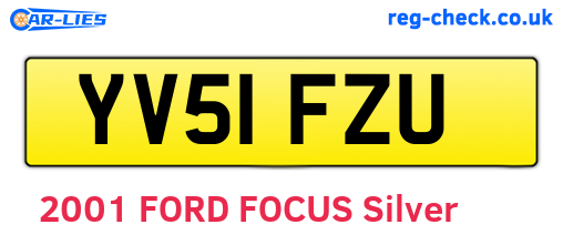YV51FZU are the vehicle registration plates.