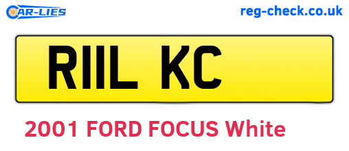 R11LKC are the vehicle registration plates.