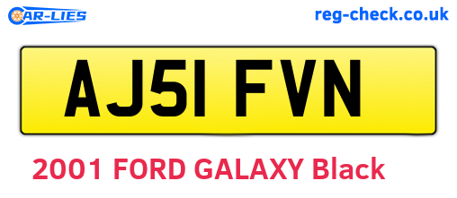 AJ51FVN are the vehicle registration plates.