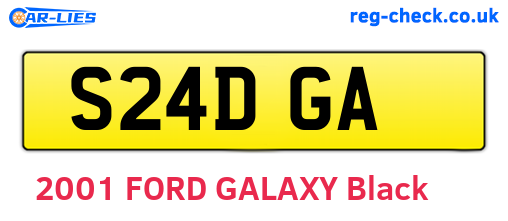 S24DGA are the vehicle registration plates.