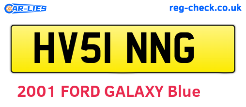 HV51NNG are the vehicle registration plates.