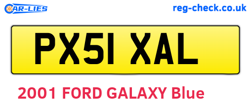 PX51XAL are the vehicle registration plates.