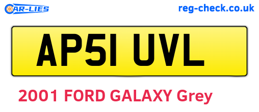 AP51UVL are the vehicle registration plates.