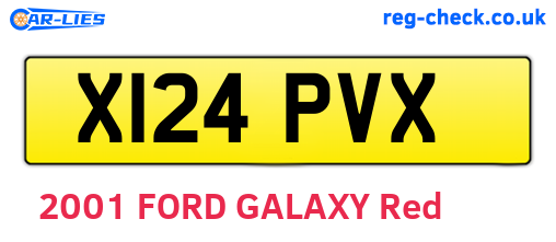 X124PVX are the vehicle registration plates.