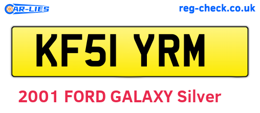 KF51YRM are the vehicle registration plates.