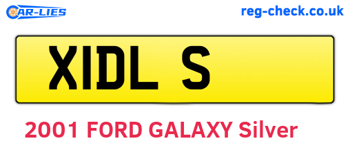 X1DLS are the vehicle registration plates.