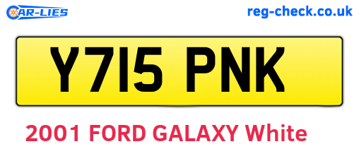 Y715PNK are the vehicle registration plates.