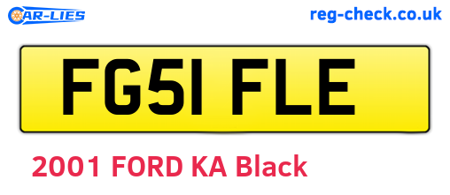 FG51FLE are the vehicle registration plates.