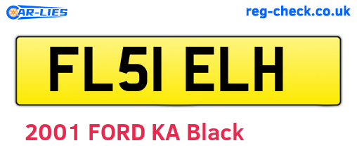 FL51ELH are the vehicle registration plates.