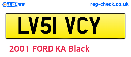 LV51VCY are the vehicle registration plates.