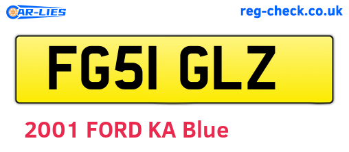 FG51GLZ are the vehicle registration plates.