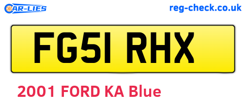 FG51RHX are the vehicle registration plates.