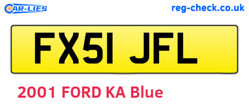 FX51JFL are the vehicle registration plates.