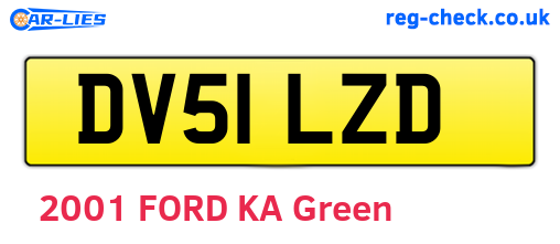 DV51LZD are the vehicle registration plates.