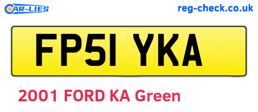 FP51YKA are the vehicle registration plates.