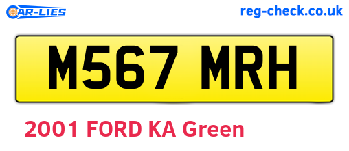M567MRH are the vehicle registration plates.