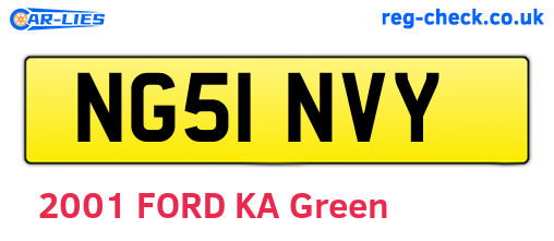 NG51NVY are the vehicle registration plates.