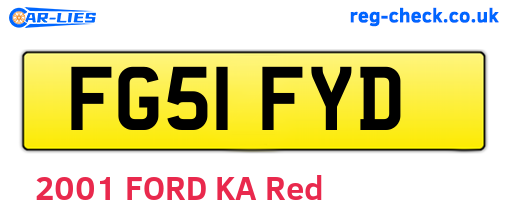 FG51FYD are the vehicle registration plates.