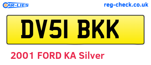DV51BKK are the vehicle registration plates.