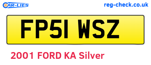 FP51WSZ are the vehicle registration plates.