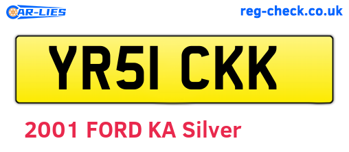 YR51CKK are the vehicle registration plates.