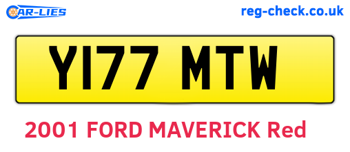 Y177MTW are the vehicle registration plates.