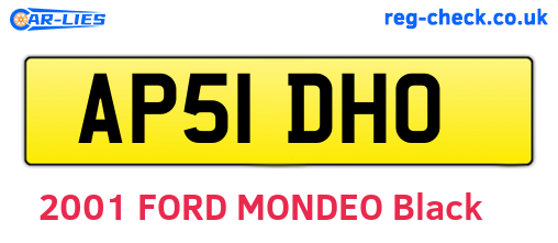 AP51DHO are the vehicle registration plates.