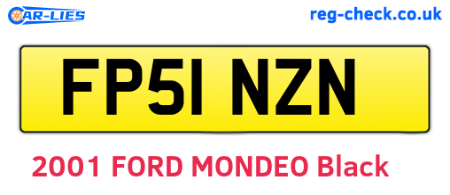 FP51NZN are the vehicle registration plates.