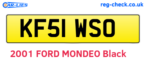 KF51WSO are the vehicle registration plates.
