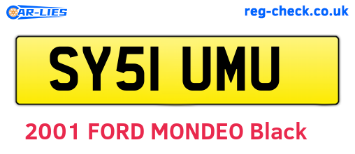 SY51UMU are the vehicle registration plates.