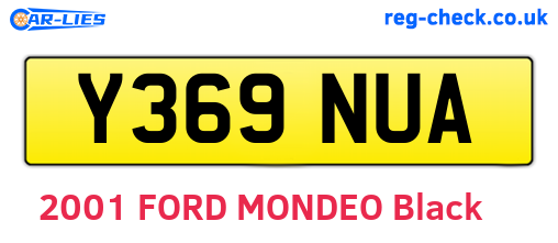 Y369NUA are the vehicle registration plates.