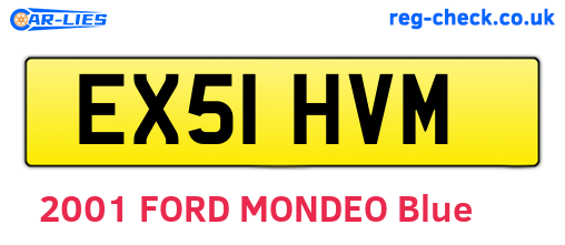 EX51HVM are the vehicle registration plates.