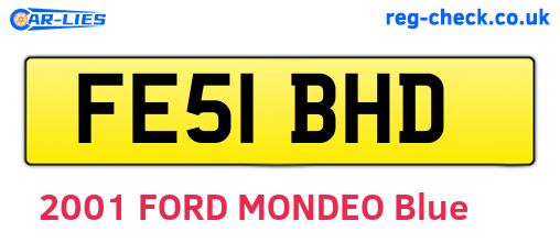 FE51BHD are the vehicle registration plates.