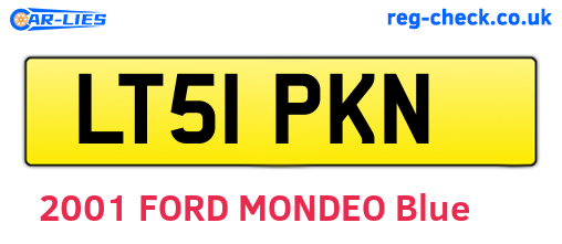 LT51PKN are the vehicle registration plates.