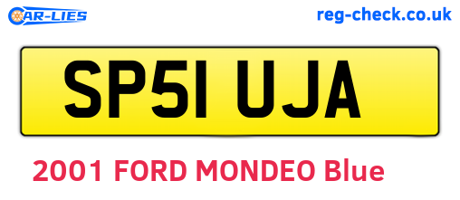SP51UJA are the vehicle registration plates.