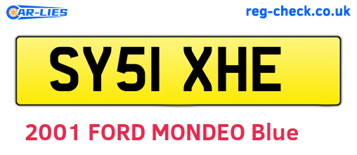 SY51XHE are the vehicle registration plates.