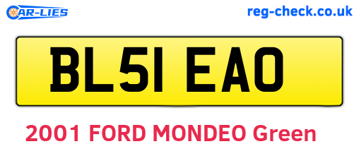 BL51EAO are the vehicle registration plates.