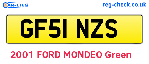 GF51NZS are the vehicle registration plates.