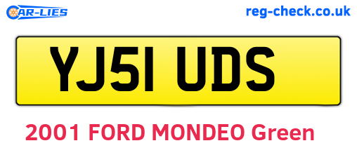 YJ51UDS are the vehicle registration plates.