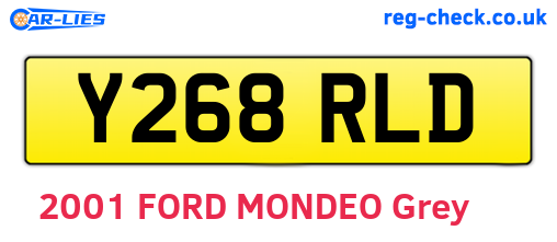 Y268RLD are the vehicle registration plates.