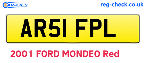 AR51FPL are the vehicle registration plates.