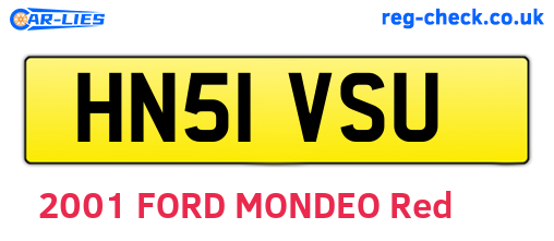 HN51VSU are the vehicle registration plates.