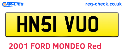 HN51VUO are the vehicle registration plates.