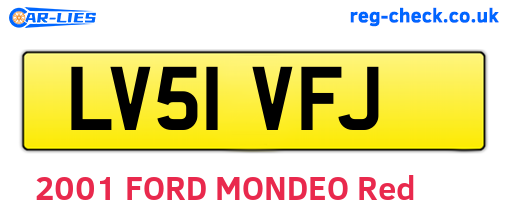LV51VFJ are the vehicle registration plates.