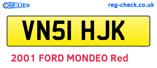 VN51HJK are the vehicle registration plates.
