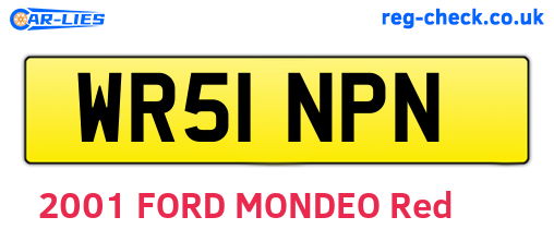 WR51NPN are the vehicle registration plates.