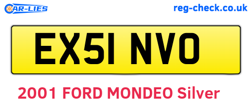 EX51NVO are the vehicle registration plates.